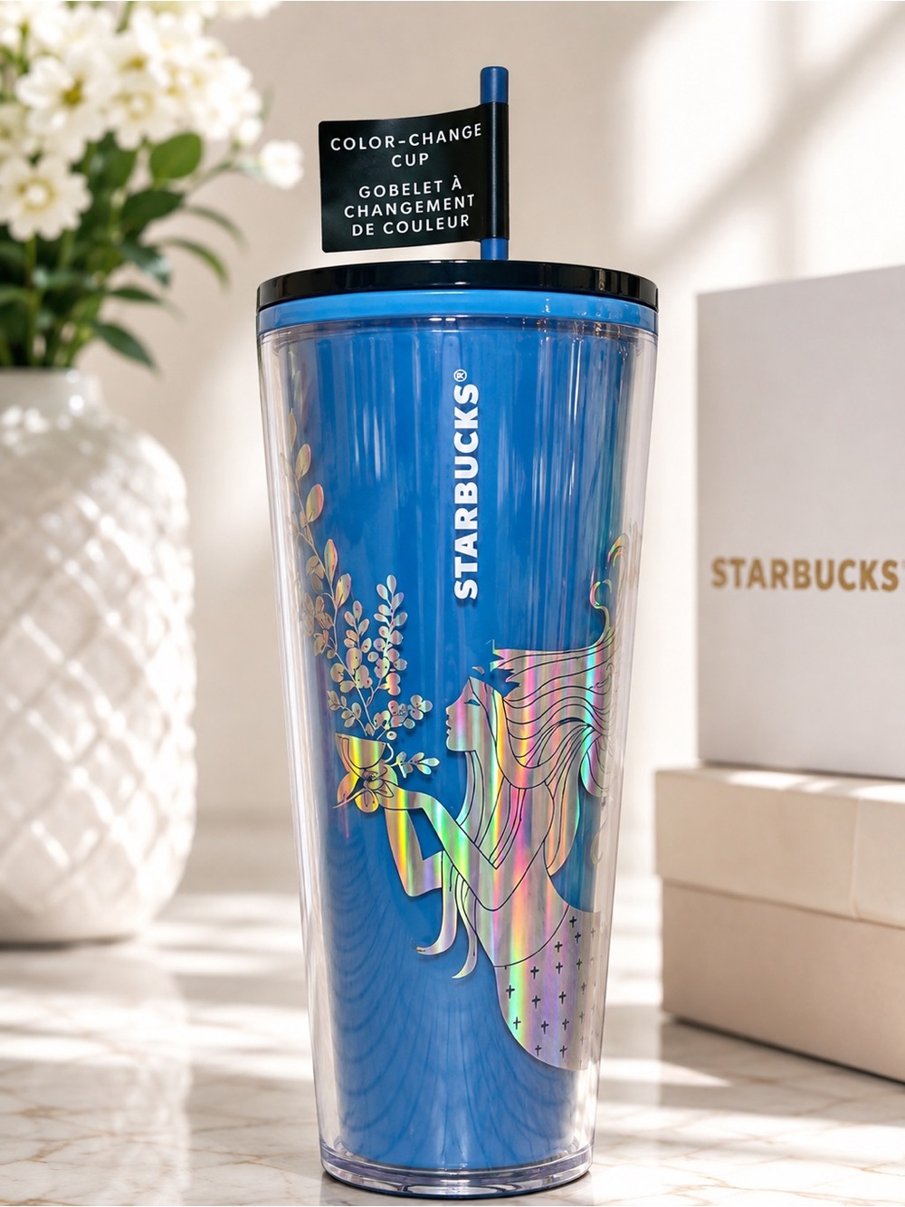 Starbucks 2021 Siren Mermaid Color Change Venti 24oz Tumbler NWT